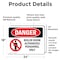 Signmission Boiler Room Authorized Personnel Only Danger Sign, Vinyl Decal, 24in W x 18in L, 2PK OS-2PACK-DS-D-1824-L-1048 - alternate 5